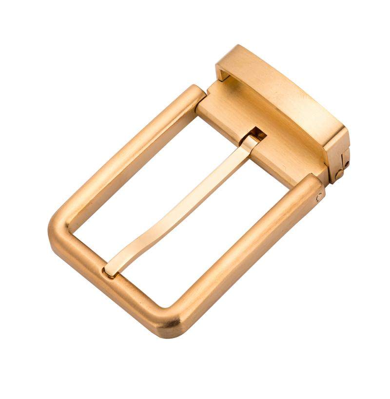 8不锈钢防过敏无孔无卡糟腰带扣头滚轴