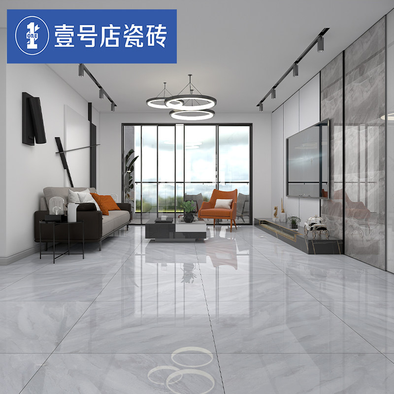 瓷砖地砖800x800客厅地板砖新款灰色通体大理石磁砖背景墙现代风