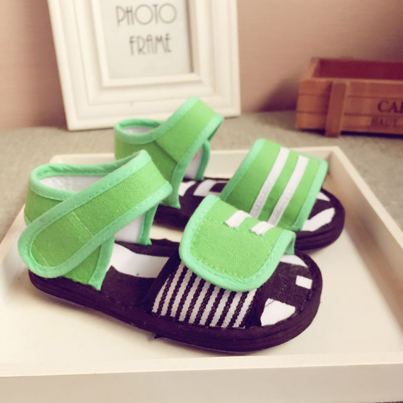 Feet Velcro summer Korean Edition children's shoes Children 1-3 men and women baby manual children cotton Sandalsin the Shoes/Baby Shoes/Parent-child shoes , Sandals category - from Buy2taobao.com to provide professional Taobao agent buy service