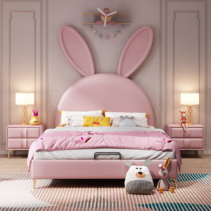 大童床女孩图片