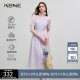 KBNE连衣裙女莱赛尔紫色小个子2025夏季新款休闲气质小众法式裙子
