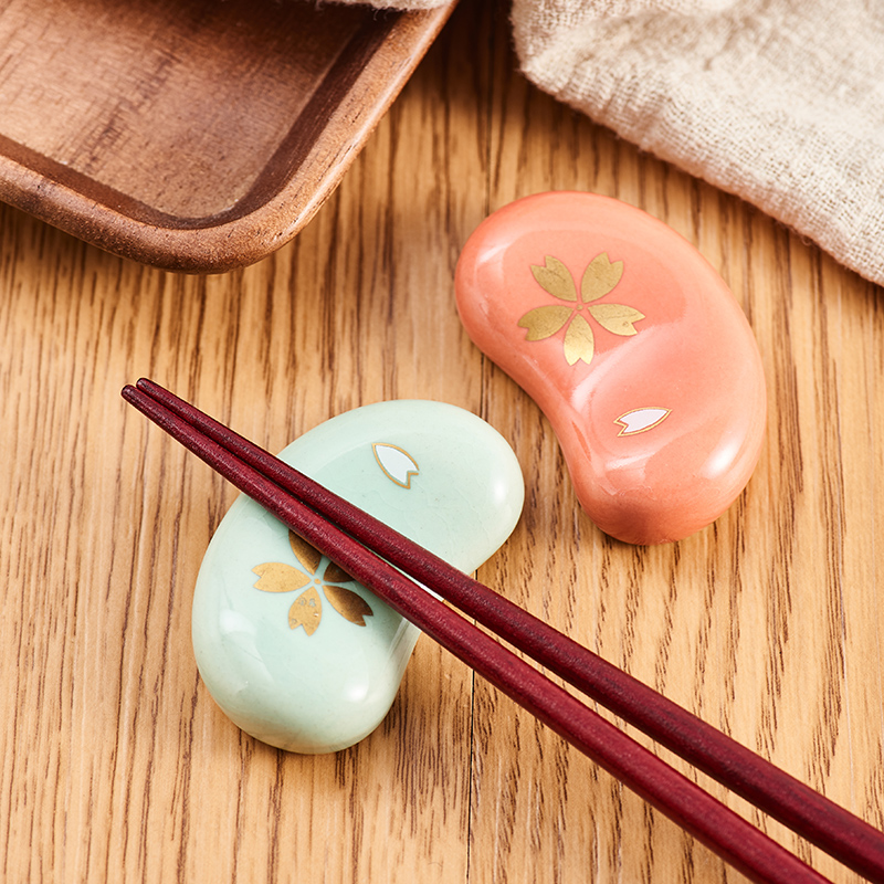 [日本陶瓷王]日本进口美浓烧陶瓷和风筷子架椭圆筷托置物架筷枕