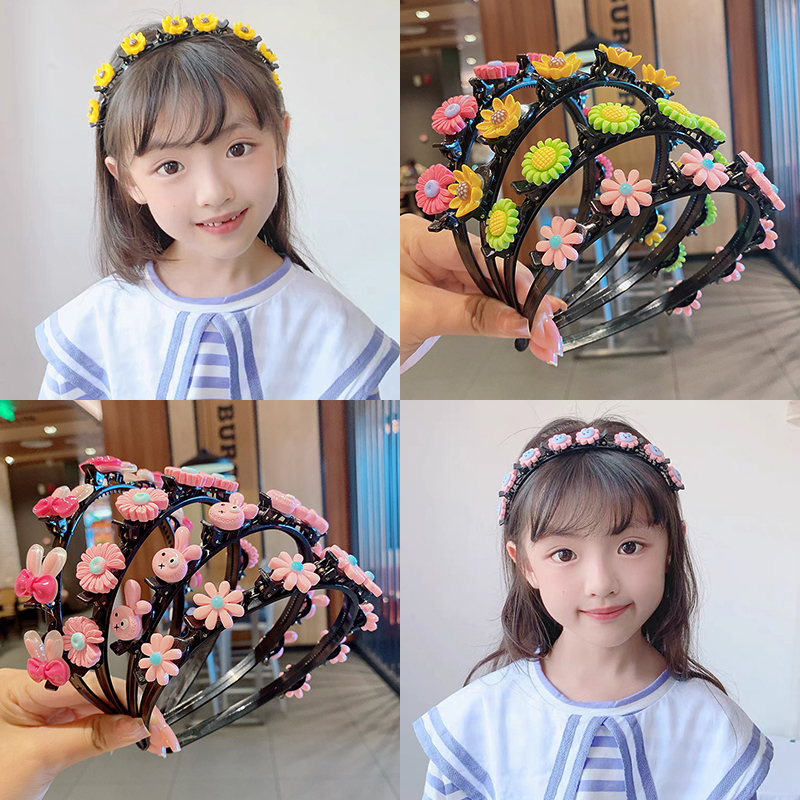 儿童编发发箍夏天压发头箍女童碎发神器头饰网红新款宝宝发卡发饰