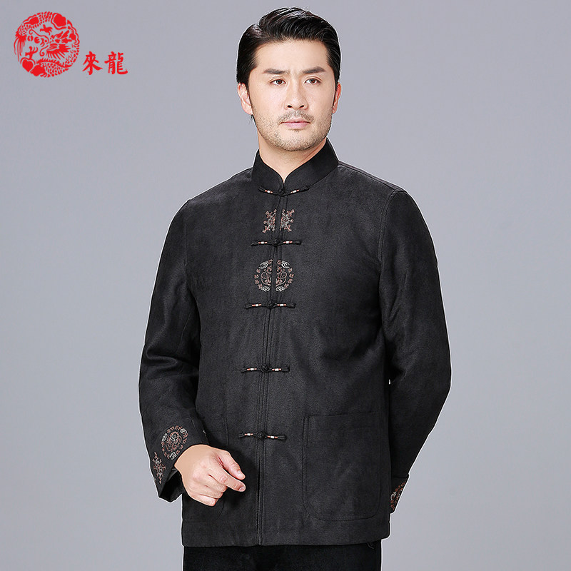 来龙唐装男外套春季刺绣民族风盘扣中国风男装唐装宴会中式正装