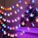 LED圣诞节雪花圣诞树铃铛灯串节日彩灯闪灯房间卧室装饰灯小夜灯