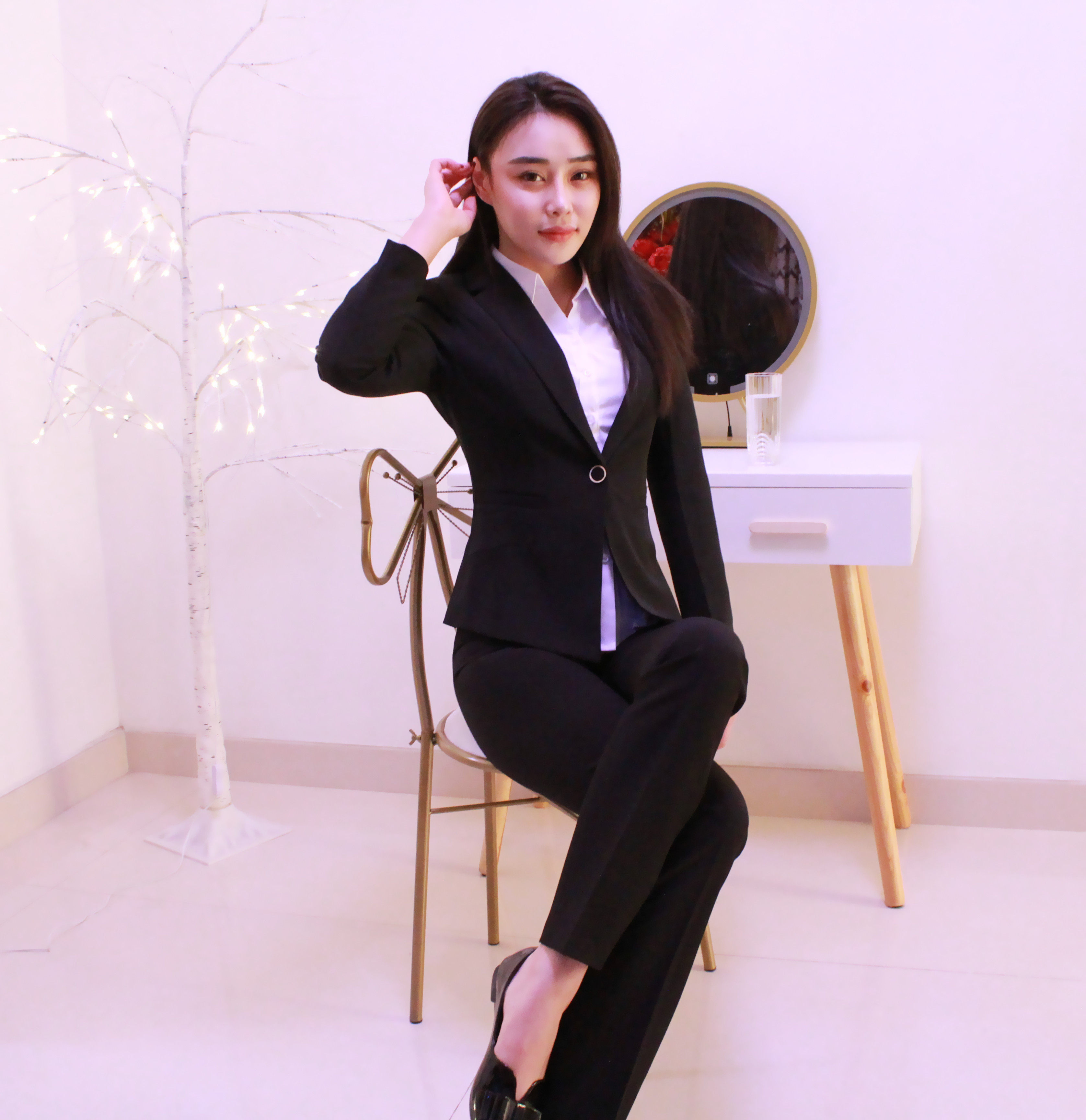 郑州小西装外套女秋冬修身面试工作服套装工装职业装西服上衣正装