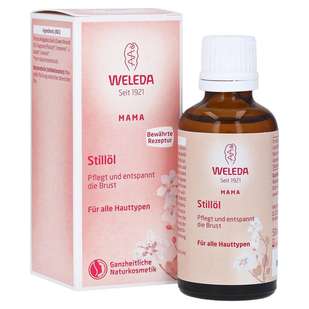 德国weleda维蕾德乳房乳腺疏通按摩油50ml哺乳期胸部滋润