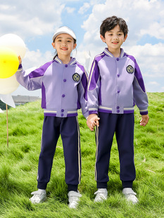 校服小学生套装春秋款一年级儿童运动会班服秋季幼儿园园服三件套
