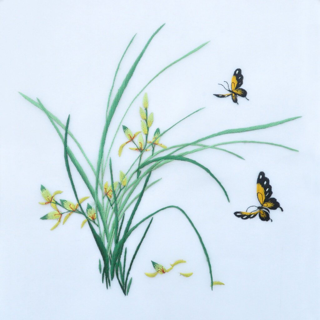 苏绣diy套件初学无基础可绣指导视频参考痕迹苏绣