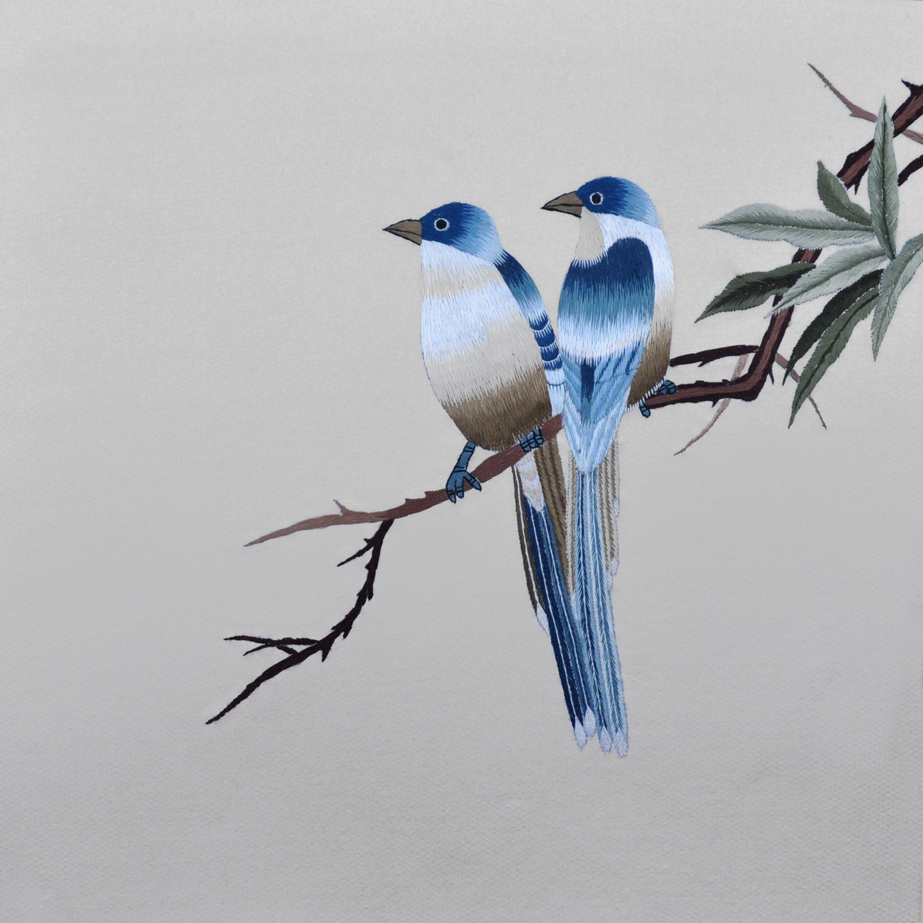 苏州刺绣蜀绣diy套件材料包 有指导群痕迹图参考纯手工刺绣挂画