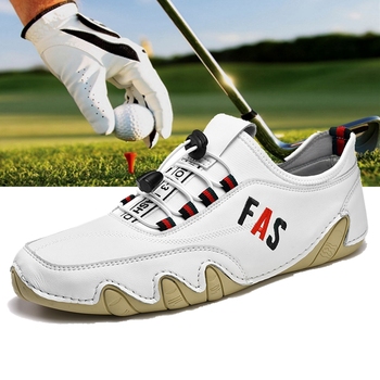 高尔夫球鞋golf男鞋真皮防水防滑男士户外驾车运动休闲高尔夫鞋子