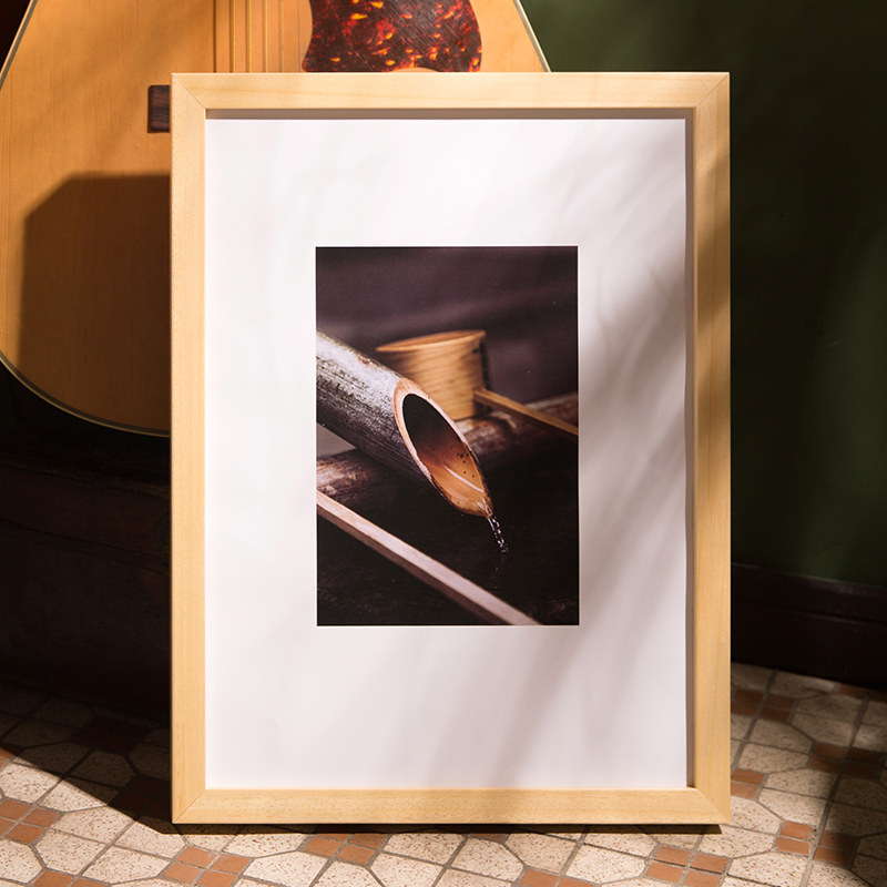 实木大画框挂墙相框定做4k素描装裱框外框a4拼图框架定制任意尺寸