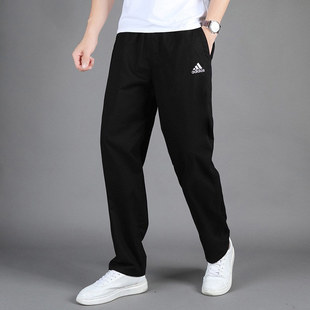 Adidas阿迪达斯裤子男裤2024夏季透气运动裤宽松直筒裤篮球长裤