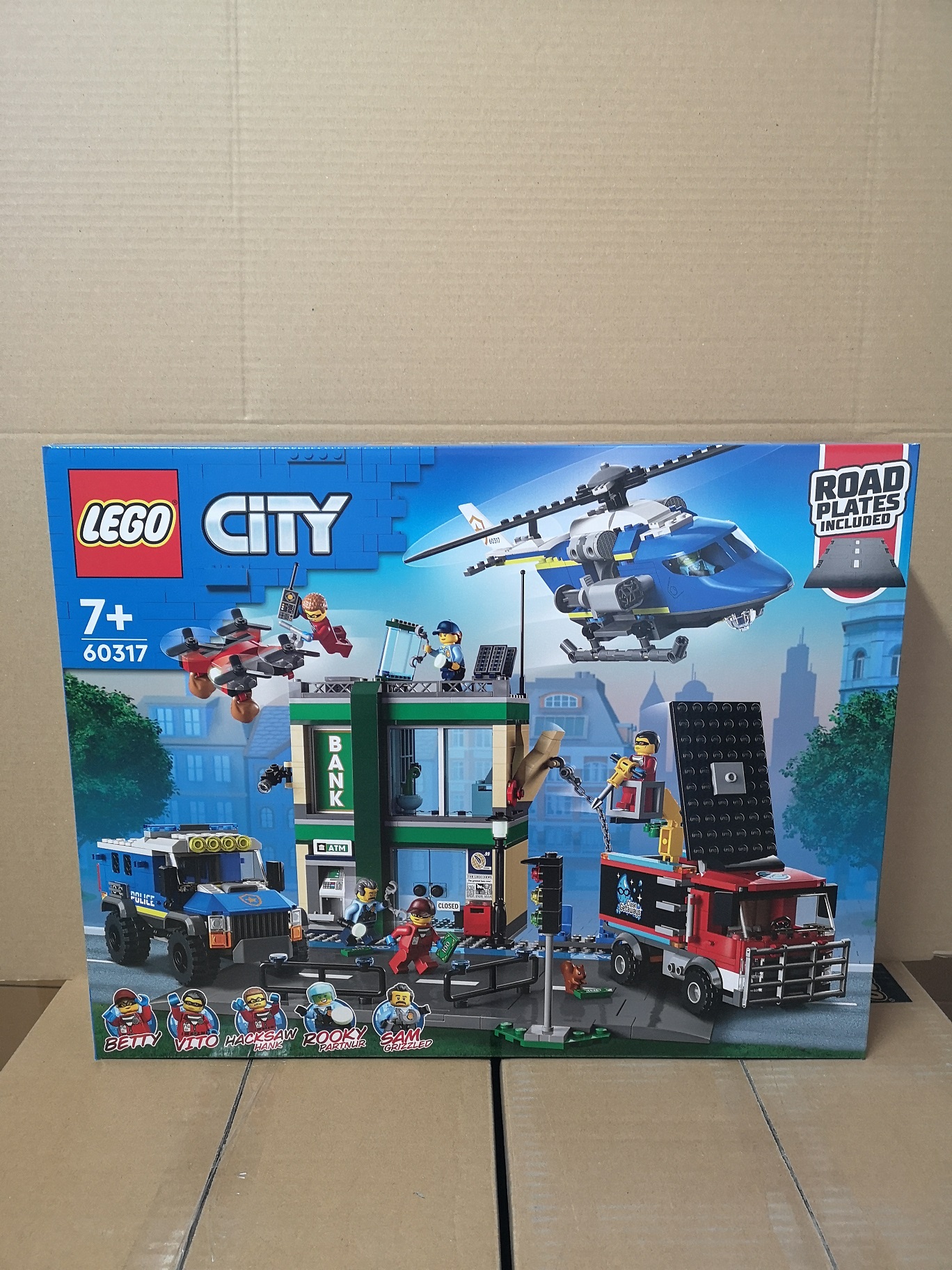 正品现货lego乐高城市系列60317警察银行追捕塑料积木