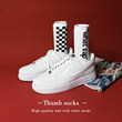 Tide Brand What's Up Samples Black And White INS Chessboard Lattice Middle Tube Cotton Slide Socks Men And Women Stockings Tide Brand What's Up Samples Black And White INS Chessboard Lattice Middle Tube Cotton Slide Socks Men And Women Stockings