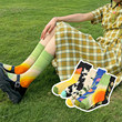 Make People Happy Exterior Stockings In The Children INS Tide Creative Illustration Pigeon Retro Male Portrait SOCKS Make People Happy Exterior Stockings In The Children INS Tide Creative Illustration Pigeon Retro Male Portrait SOCKS