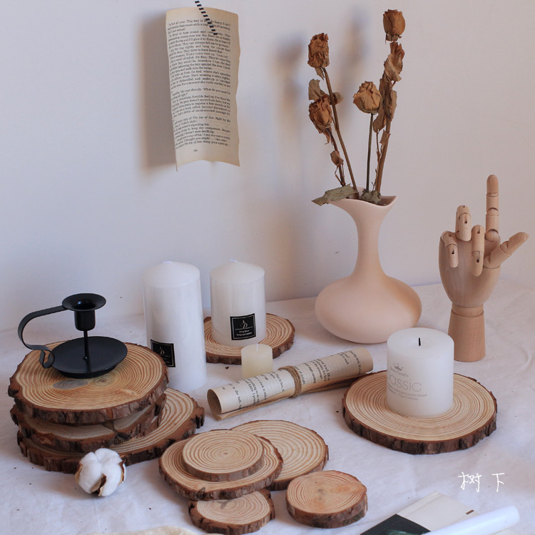 chic Famous Northern Europe Café Log Coaster Chips Aromatherapy candles Card Holders decorate Shot put propin the Tableware , Cup/Cups/Kettle , Coaster  category - from Buy2taobao.com to provide professional Taobao agent buy service