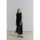 设计师品牌VIKTORIACHAN24春夏新品肌理褶皱微透分层设计半身长裙