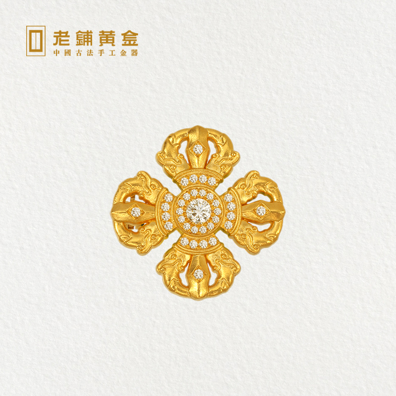 老铺点钻古法手工十字金刚杵足金镶嵌钻石胸针黄金钻石胸饰品在类目 珠宝/钻石/翡翠/黄金, 黄金首饰(新), 胸饰中 - 来自Buy2taobao.com提供专业的淘宝代购服务