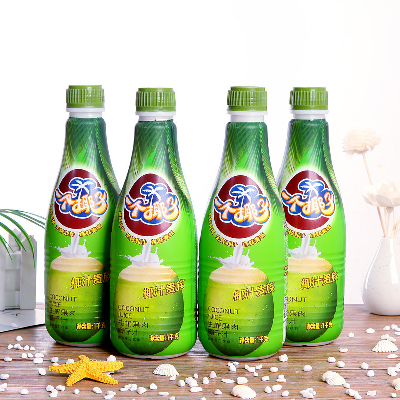 椰汁岛 果肉椰奶饮料 1lx4瓶