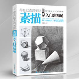 素描书入门自学零基础教程教材书籍初学者画画零起步学素描绘画临摹画册静物石膏几何体人物头像临摹范本美术铅笔画速写手绘技法