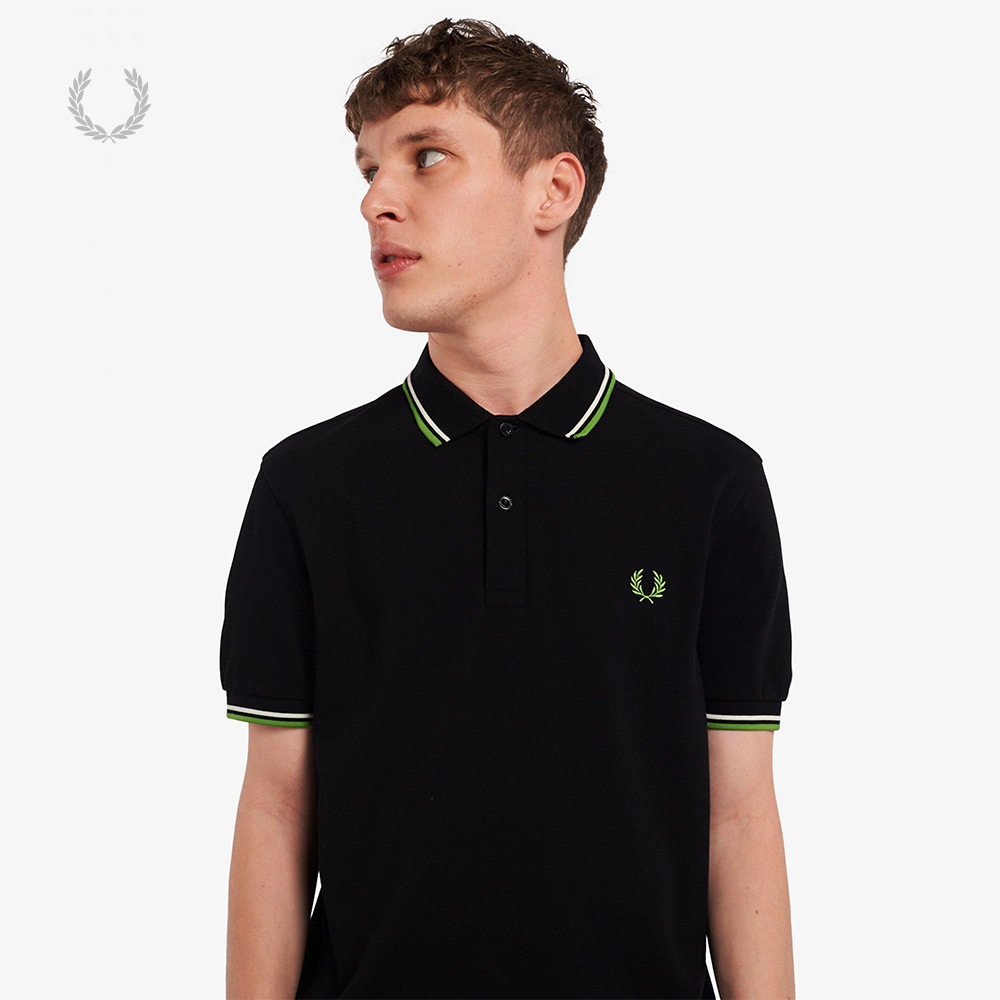 fred perry男士polo衫2023春季商务休闲麦穗刺绣重磅纯棉t恤m3600