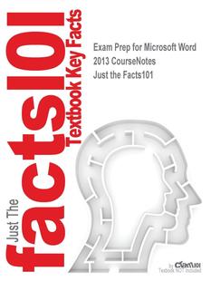 【预售 按需印刷】Exam Prep for Microsoft Word 2013 CourseNotes