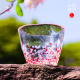 日本进口津轻手工彩色玻璃杯 创意情侣水杯 新年礼物杯子送女生