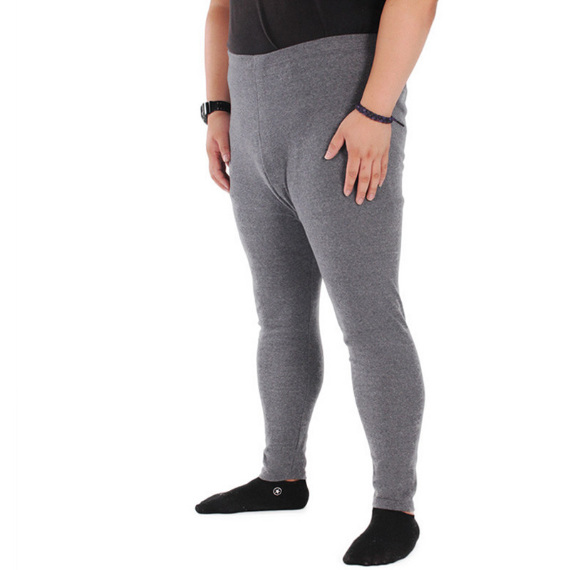 大码秋裤男单件薄款纯棉莫代尔宽松打底裤肥佬胖子加肥加大保暖裤