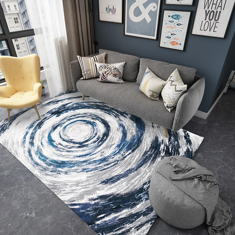 北欧简约客厅地毯ins风沙发茶几垫轻奢现代大地垫满铺卧室床边毯