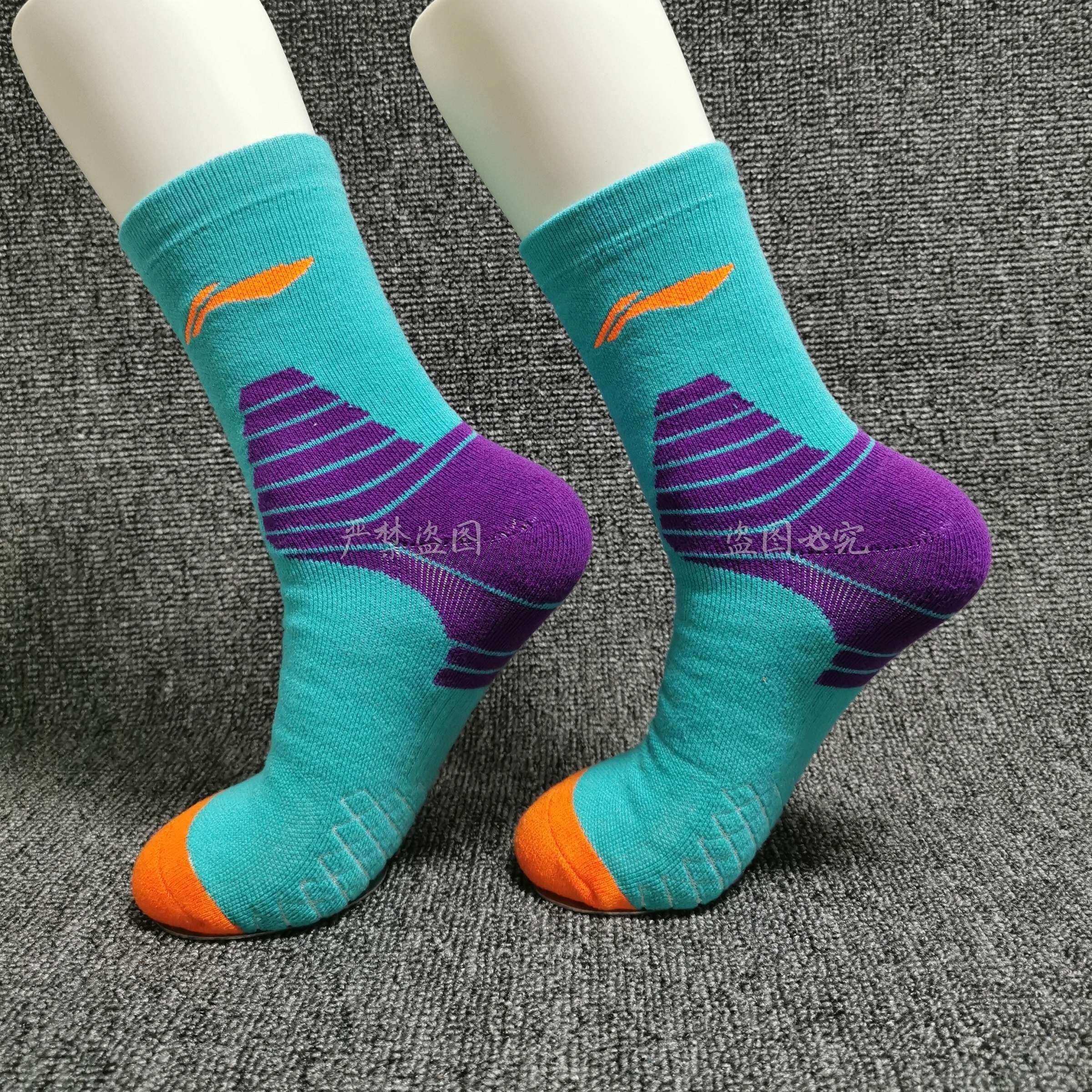 9李宁篮球袜cba精英男防滑透气毛巾底运动袜(特殊商品不退不换)已售