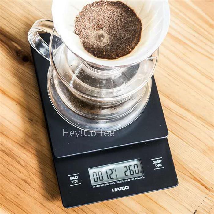 日本Hario原装经典手冲咖啡烘焙计时称重电子秤