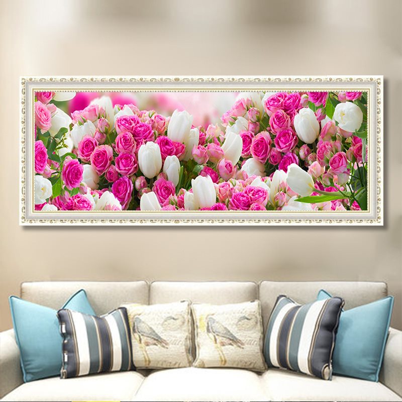 Diy5d diamond flower tulip cross stitch|ruв категории Домашний быт, декоративная живопись, другие декоративные картины - от Buy2taobao.com для оказания профессиональной услуги покупки агента Taobao