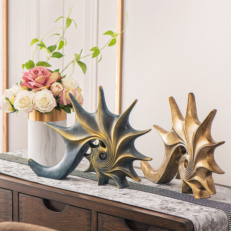 现代轻奢摆件创意美式风格电视柜酒柜玄关装饰北欧样板间高档饰品