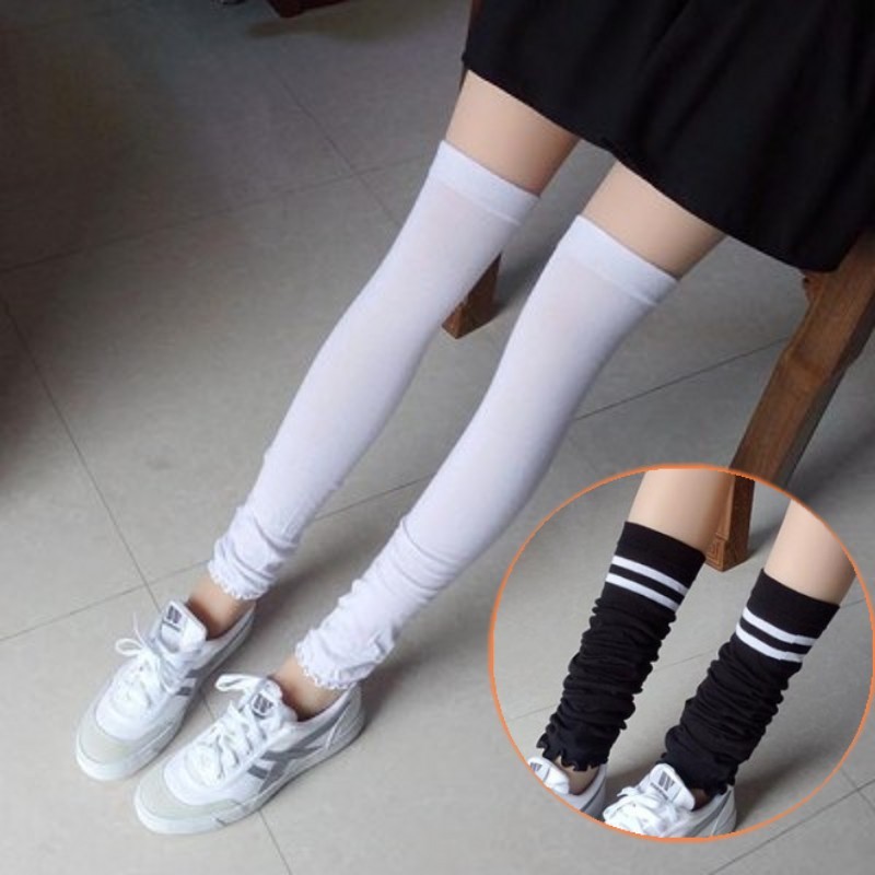 夏季长筒过膝袜套防蚊虫叮咬高筒袜子日系超薄堆堆袜学生护腿袜子