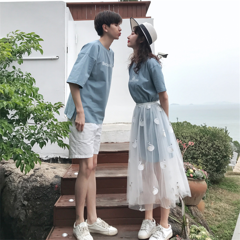 小众设计感沙滩情侣装夏装超仙一套装两件女抖音夏季你一衣我一裙|msdalam kategori Butik wanita / wanita, baju-T - dari Buy2taobao.com untuk memberikan perkhidmatan ejen Taobao profesional membeli
