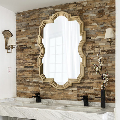 浴室镜子北欧装饰镜墙上玄关镜卫浴洗澡间酒店梳妆台卫生间门厅镜