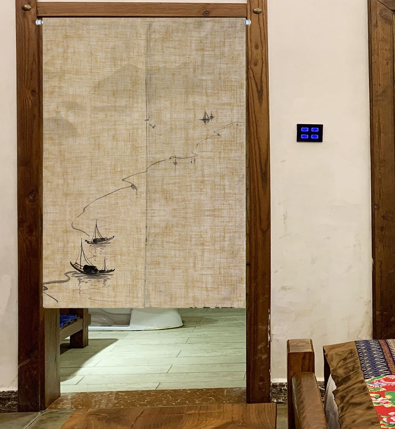 日式门帘半帘中国风