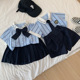 儿童学院风夏季衬衫JK制服两件套兄妹装男女童幼儿园毕业服表演服
