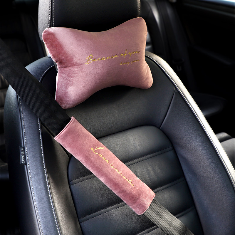 汽车头枕护颈枕靠枕一对卡通可爱车上睡觉神器车载腰靠枕头用品女