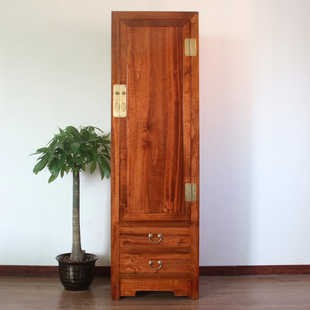 实木衣橱简约单双门中式樟木经济整体儿童柜现代卧室收纳储物衣柜
