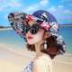 大檐帽子女夏天时尚百搭遮阳帽户外出游可折叠防晒防紫外线太阳帽