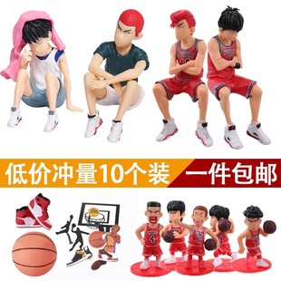 篮球小子蛋糕装饰摆件男孩打篮球主题球鞋球框插牌生日蛋糕插件