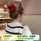 古堡公主~韩系蕾丝大肠发圈头绳女2024新款高端棉麻皮筋扎头发绳