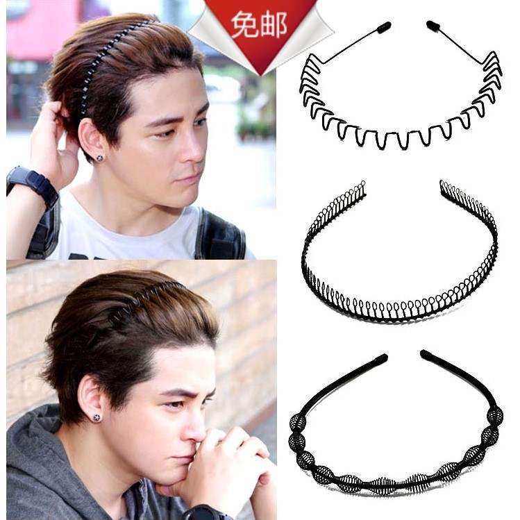 网红同款热卖限量男女女士发箍潮男背头隐形发饰
