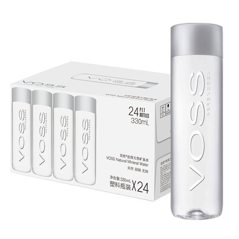 芙丝voss矿泉水330ml*24瓶装整箱健康饮用水网红精英律师正品包邮
