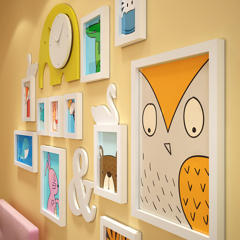 卧室_客厅卧室创意儿童房挂墙照片墙婚纱照相框组合墙上装饰品画框