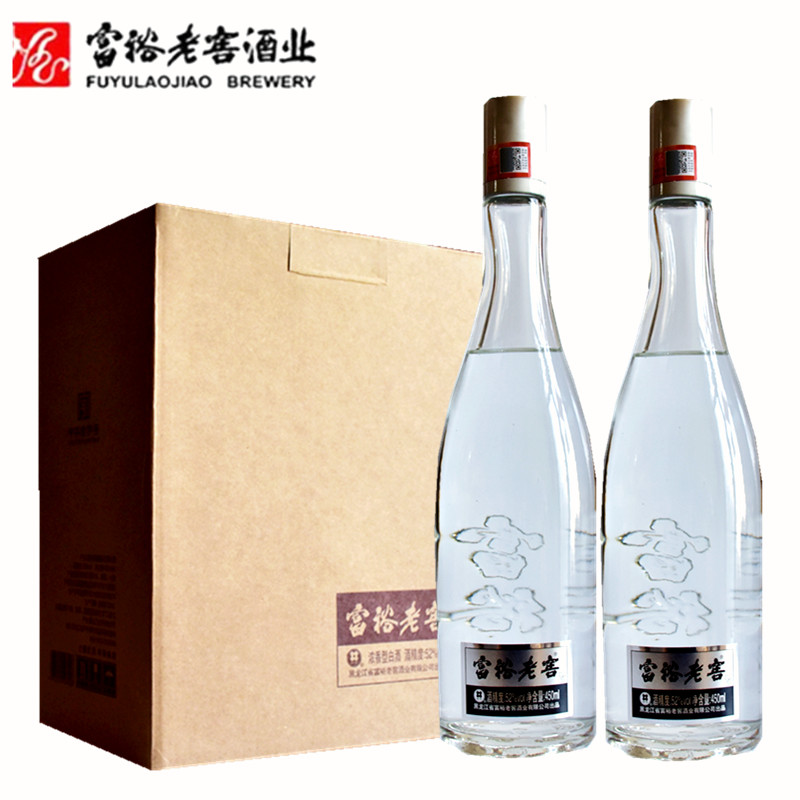 6瓶价富裕老窖光瓶52度白酒浓香型白酒桂花富裕老窖白酒