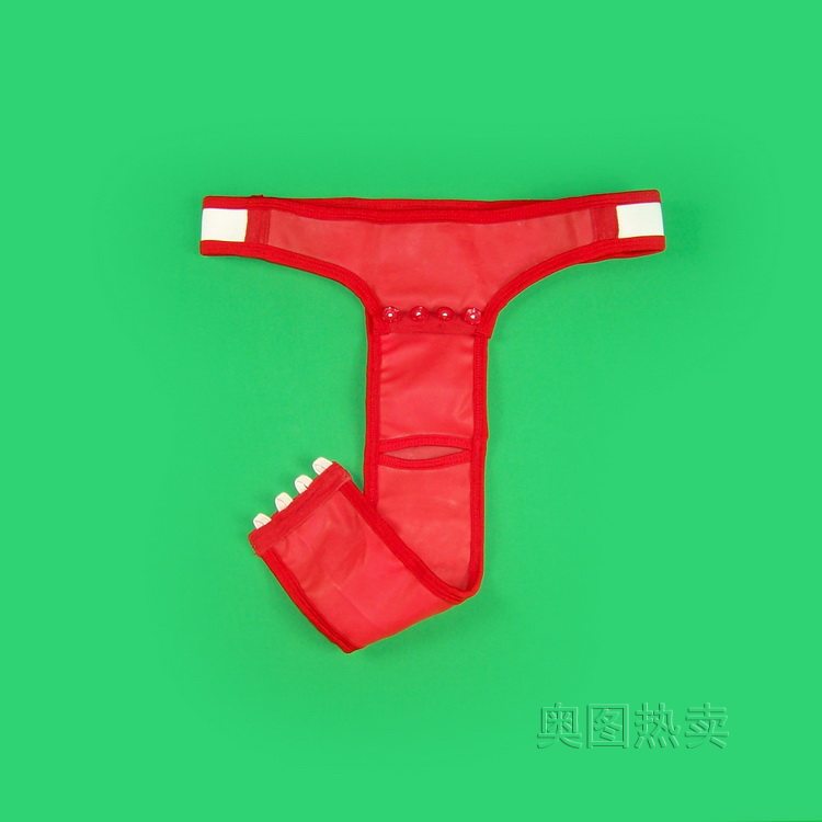 月经带 性感 男士_奥图店卫生带wd017-9男生理插槽防歪斜三角裤性感