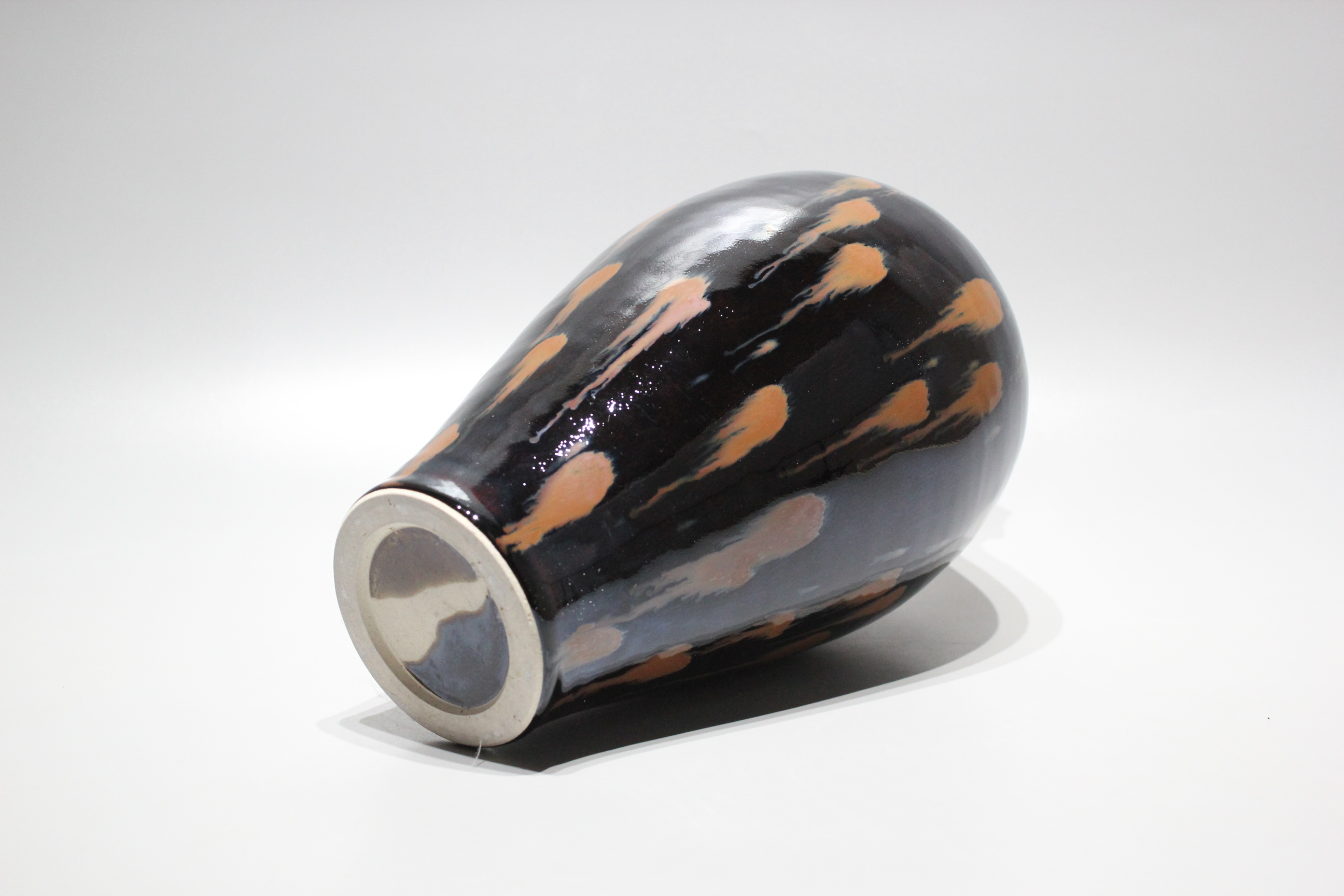 国大师 张拥军工作室 窑变铁锈花梅瓶